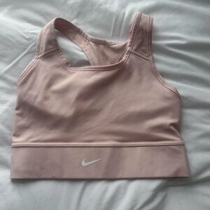 Pink Nike sports bra
